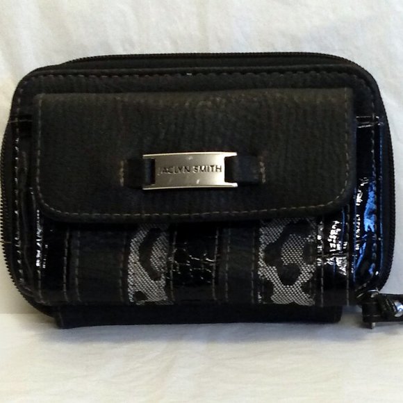 Vintage Jaclyn Smith Coin/Card Black Wallet - Picture 3 of 10